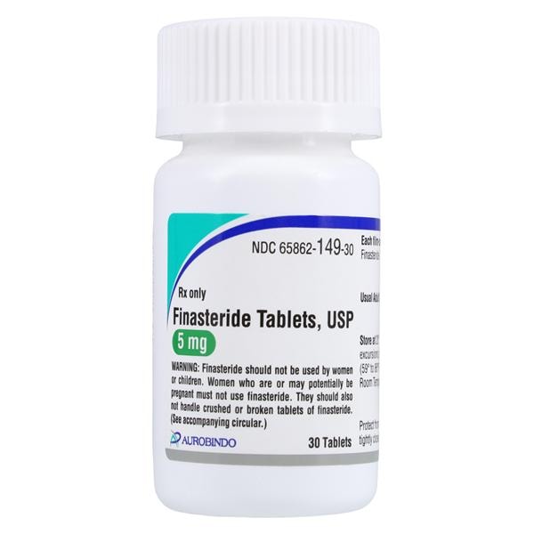 Finasteride Tablets 5mg Bottle 30/Bottle Each