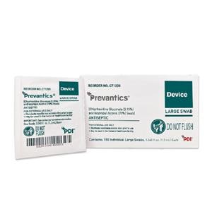 Prevantics Device Swab Alc70% / 3.15% CHG 1.2mL 150/Bx, 10 BX/CA