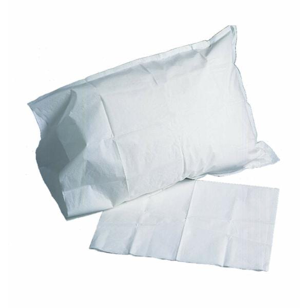 Pillowcase 21 in x 30 in Tissue / Poly White Disposable 100/Ca