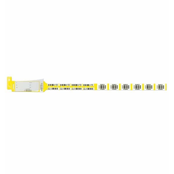 Securline Blood Wristband Poly Yellow Adult 150/Bx