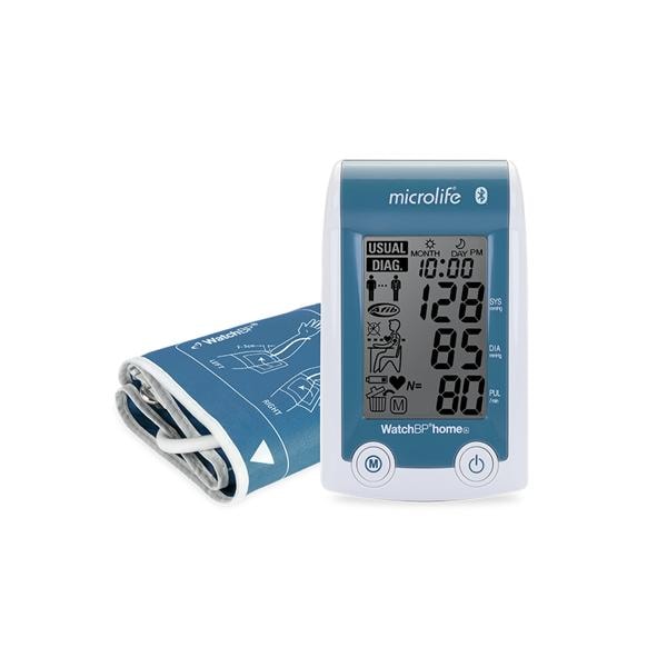 WatchBP Blood Pressure Monitor White/Blue Latex-Free Arm Digital LCD Display Ea