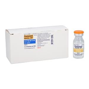 Flumazenil Injection 0.1mg/mL MDV 5mL 10/Package