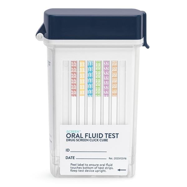 iScreen 10 Panel Oral Fluid Drug Cube Employment & Insurance Use Only 25/Bx