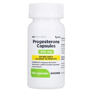 Progesterone Capsules 200mg Bottle 100/Bottle Each
