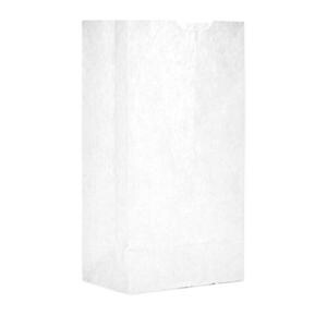 Bag Paper Grocery WHT #4 3x5x9" 1/2 500/Bx