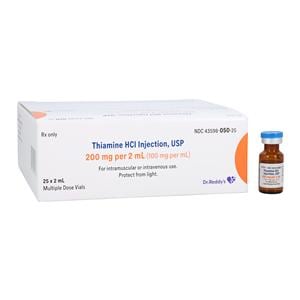 Thiamine HCl Injection 100mg/mL MDV 2mL 25/Package