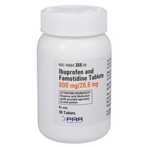 Ibuprofen/Famotidine Tablets 800/26.6mg Bottle 90/Bottle Each