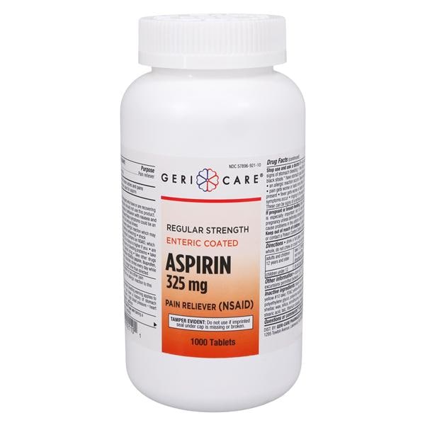 Aspirin EC Tablets 325mg Bottle 1000/Bt