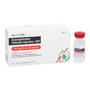 Succinylcholine Chloride Injection 20mg/mL MDV 10mL 10/Package
