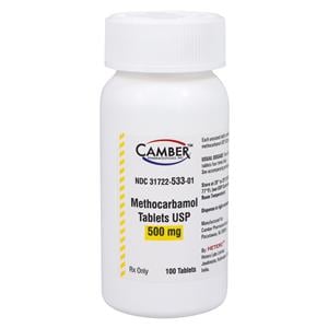 Methocarbamol Tablets 500mg Bottle 100/Bottle Each