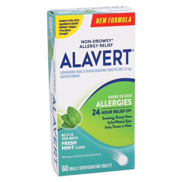 Alavert Dissolvable Tablets 10mg Mint 60/Bx, 24 BX/CA