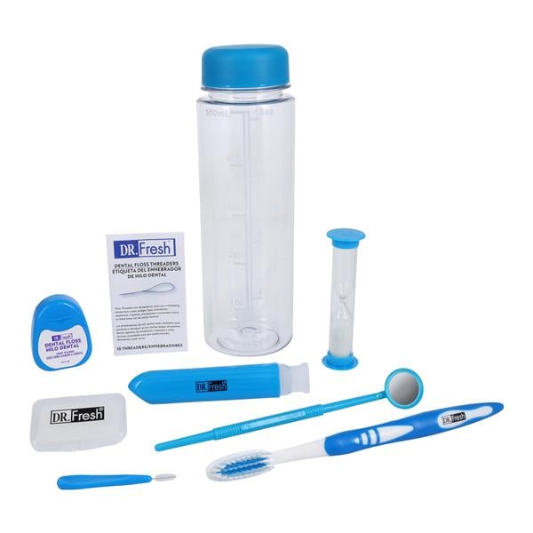 Dr Fresh Orthodontic Toothbrush Patient Kit Full Head Ea