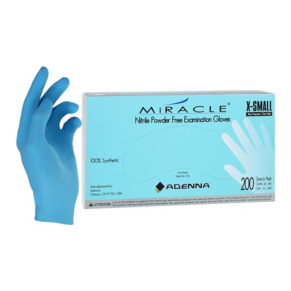 Miracle Nitrile Exam Gloves X-Small Non-Sterile