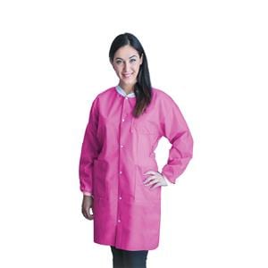 FitMe PPE Lab Coat Large Raspberry 50/Ca