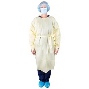 Isolation Gown AAMI Level 2 SMS X-Large Yellow 100/Ca