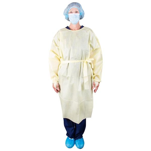 Isolation Gown AAMI Level 2 SMS X-Large Yellow 100/Ca