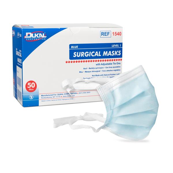 Surgical Mask ASTM Level 1 Blue 300/Ca