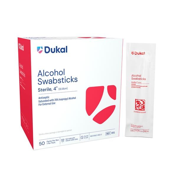 Alcohol Swabstick 70% Isopropyl Alcohol 1's 4