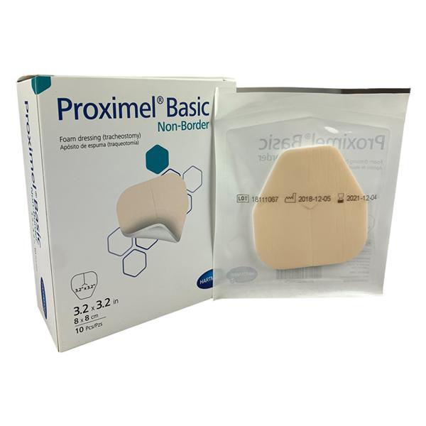 Proximel Basic Foam Non-Border Dressing 3.2x3.2" Sterile Non-Adhesive White/Tan