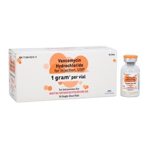 Vancomycin HCl Injection 1gm/vl SDV 20mL 10/Package
