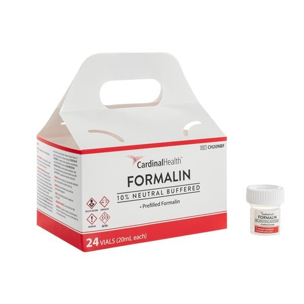 Cardinal Specimen Container 10% Neutral Buffered Formalin 20mL 96/Ca