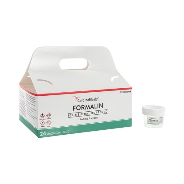 Cardinal Specimen Container 10% Neutral Buffered Formalin 40mL 96/Ca