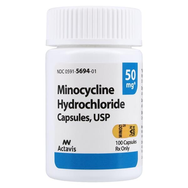 Minocycline HCl Capsules 50mg Bottle Each