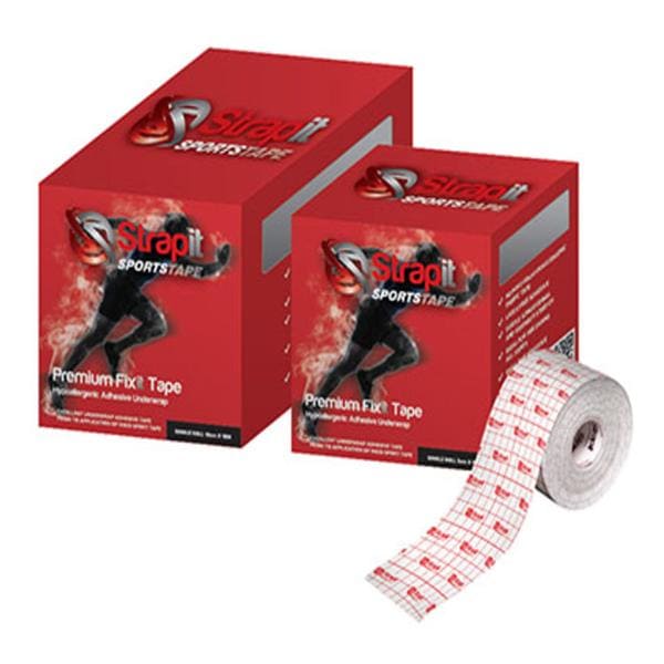 Strapit Fixit Athletic Tape Non-Woven Fabric 4"x11yd White Ea