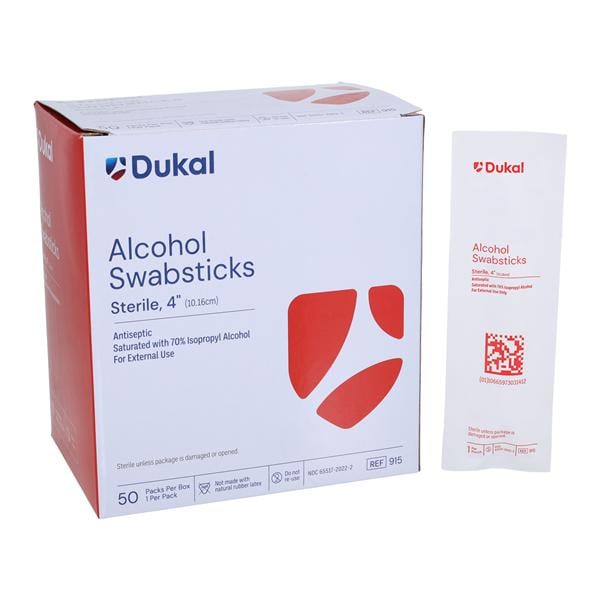 Alcohol Prep Swabstick 70% Isopropyl Alcohol 1's 4