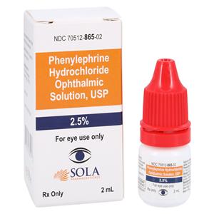 Phenylephrine HCl Ophthalmic Solution 2.5% Bottle 2mL Each