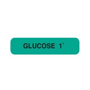Glucose Tolerance Testing Labels Green 1.625x0.375" 1000/Pk