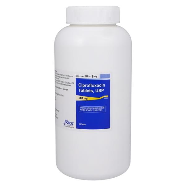 Ciprofloxacin Tablets 500mg Bottle Each