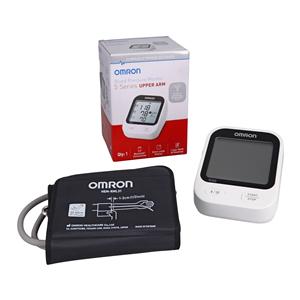 Omron Blood Pressure Monitor Black/White Latex Free Upper Arm Digital Ea