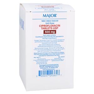 Ciprofloxacin HCl Tablets 500mg Pack 10x10/Package Each