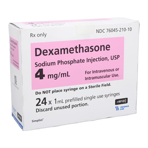 Dexamethasone Sodium Phosphate Injection 4mg/mL Prefilled Syringe 24/Package