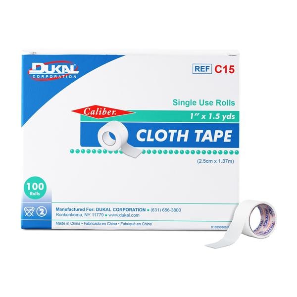 Surgical Tape Cloth 1"x1.5yd White Non-Sterile 500/CA