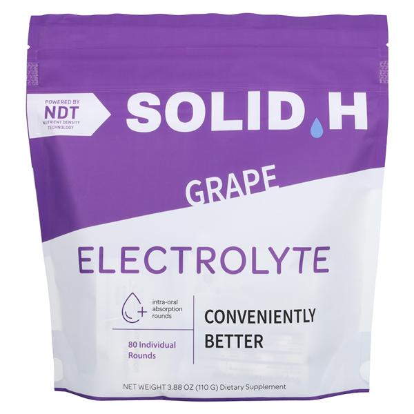 Solid Oral Electrolyte Replenishment Drink Tablet Grape Bag 1/Bg