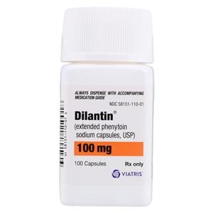 Dilantin Capsules 100mg Extended Release Bottle 100/Package
