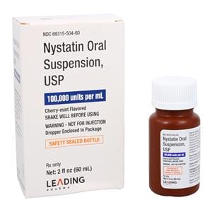 Nystatin Oral Suspension 100MU Bottle 60mL Each