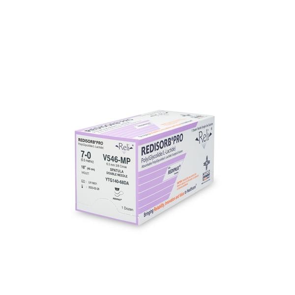 Redisorb Pro Suture 7-0 18" PGLA Braided YTG140-68DA Violet 12/Bx