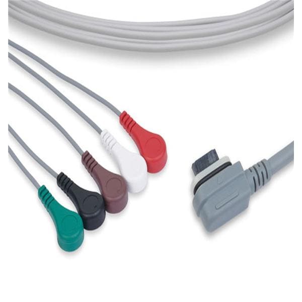 Cables and Sensors Patient Leadwire Adlt/Ped Nw Gnrc Snp 5 Ld NRdlcnt ECG/EKG Ea