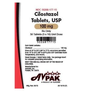 Cilostazol Tablets 100mg Blister Pack 5x10UD Each