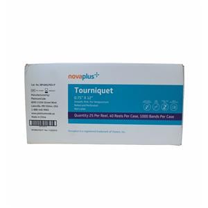 Compressing Device Tourniquet 0.75x12" Magenta LF Disp Ped 250/Bx, 4 BX/CA