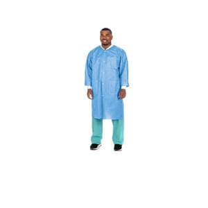 Lab Coat 3 Layer SMS Small Ceil Blue 100/CA
