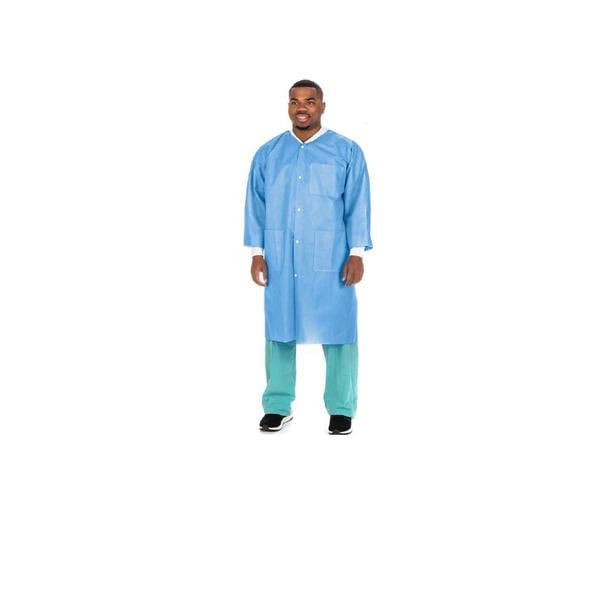 Lab Coat 3 Layer SMS Small Ceil Blue 100/CA