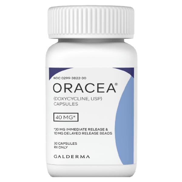 Oracea Capsules 40mg Bottle 30/Bottle Each