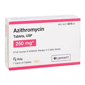 Azithromycin Tablets 250mg Blister Pack Each