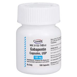 Gabapentin Capsules 100mg Bottle 100/Bottle Each