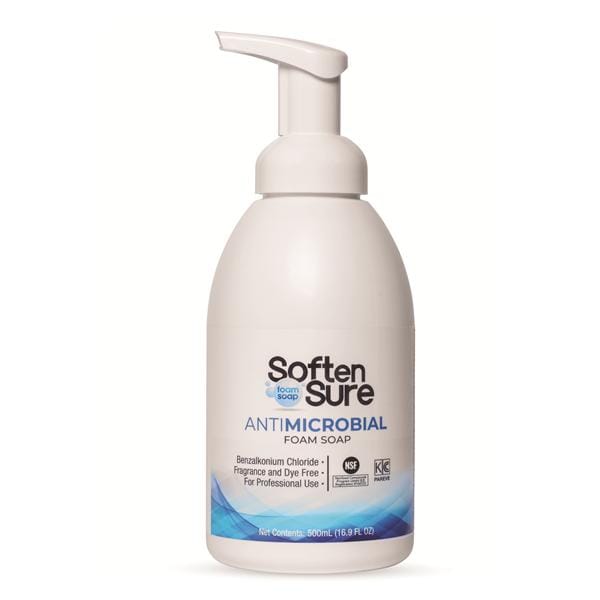 SoftenSure Antimicrobial Foam Hand Soap 500 mL Pump Bottle Fragrance Free Ea