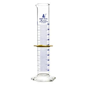 Graduated Measuring Cylinder Borosilicate Glass 500mL Ea